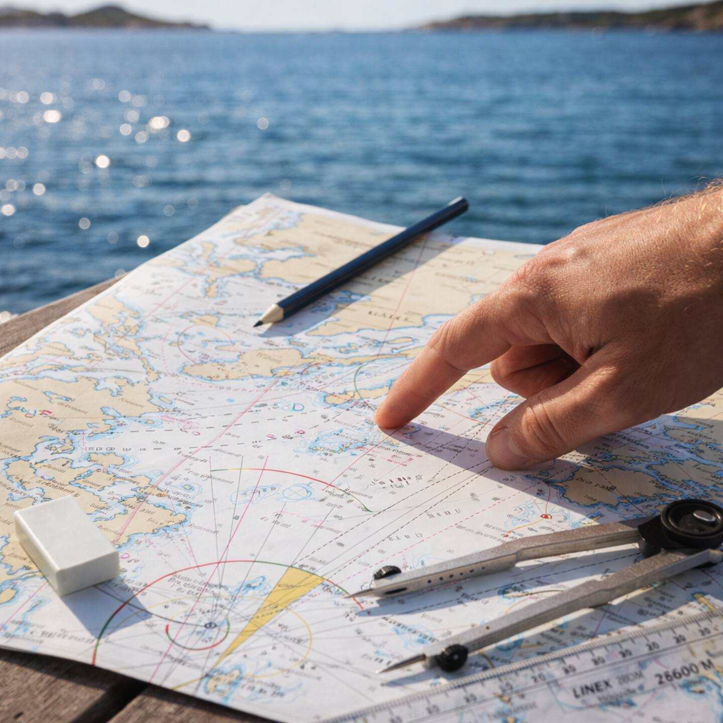 Sailing route map