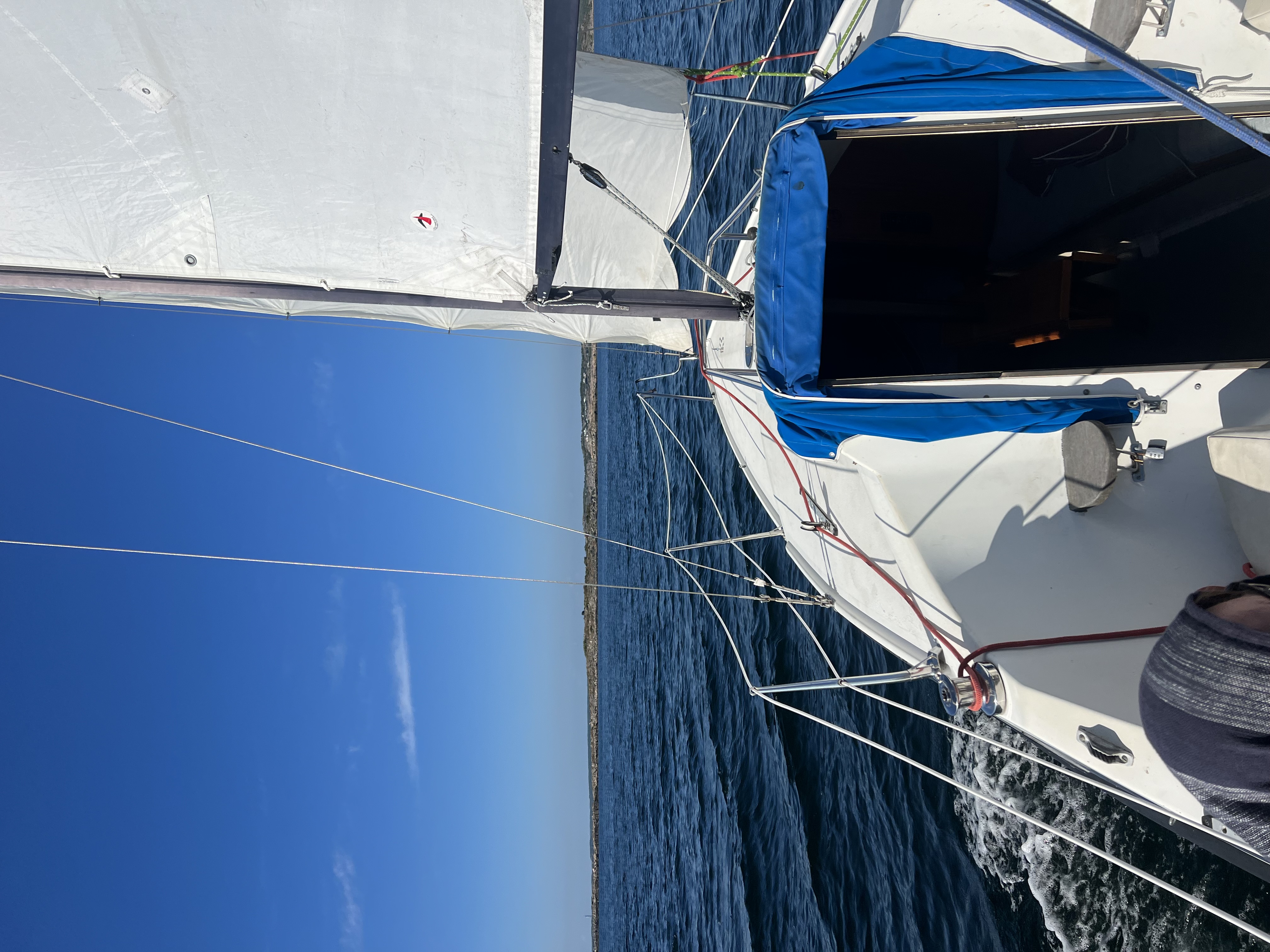 Sailing guests on deck